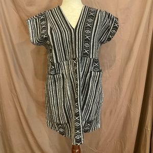 Black and white tunic